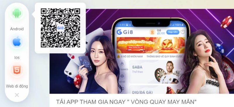 Hướng dẫn tải app Gi8 hệ điều hành iOS/ Android